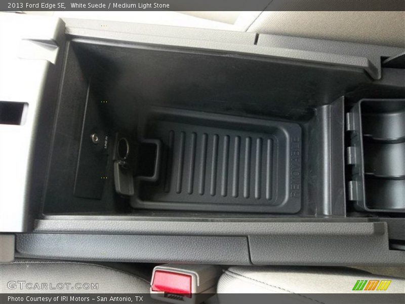 White Suede / Medium Light Stone 2013 Ford Edge SE
