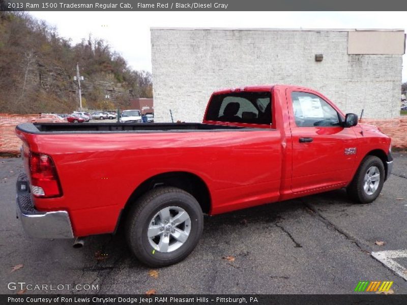 Flame Red / Black/Diesel Gray 2013 Ram 1500 Tradesman Regular Cab