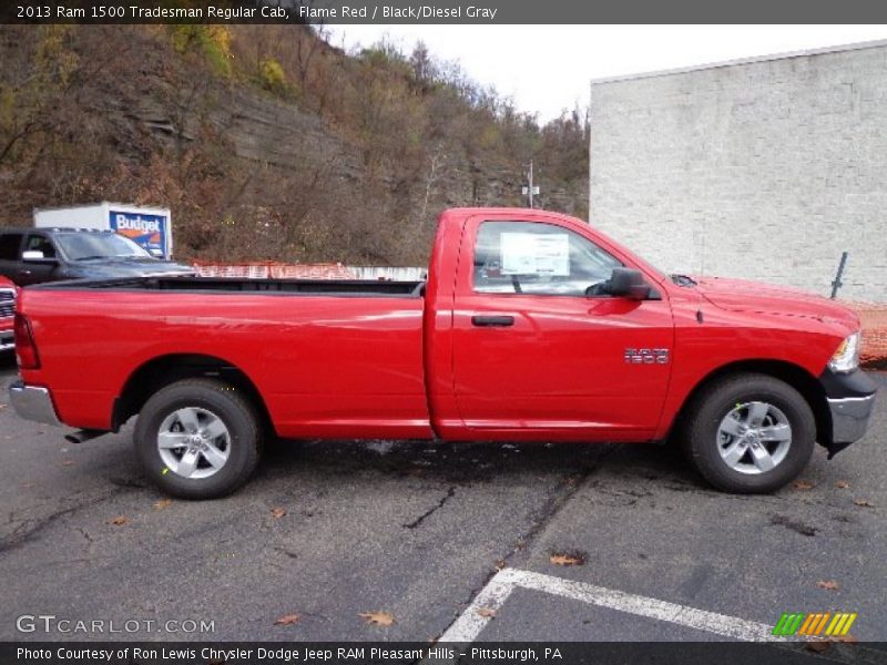 Flame Red / Black/Diesel Gray 2013 Ram 1500 Tradesman Regular Cab