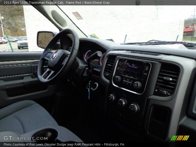 Flame Red / Black/Diesel Gray 2013 Ram 1500 Tradesman Regular Cab
