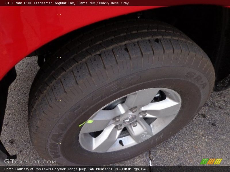 Flame Red / Black/Diesel Gray 2013 Ram 1500 Tradesman Regular Cab