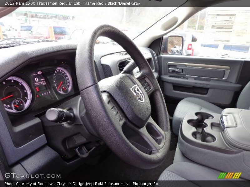 Flame Red / Black/Diesel Gray 2013 Ram 1500 Tradesman Regular Cab