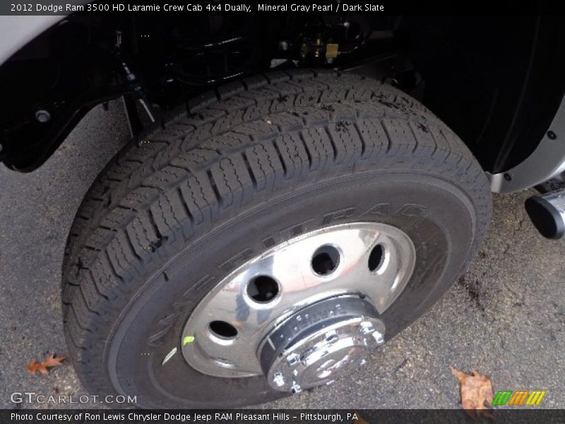 Mineral Gray Pearl / Dark Slate 2012 Dodge Ram 3500 HD Laramie Crew Cab 4x4 Dually