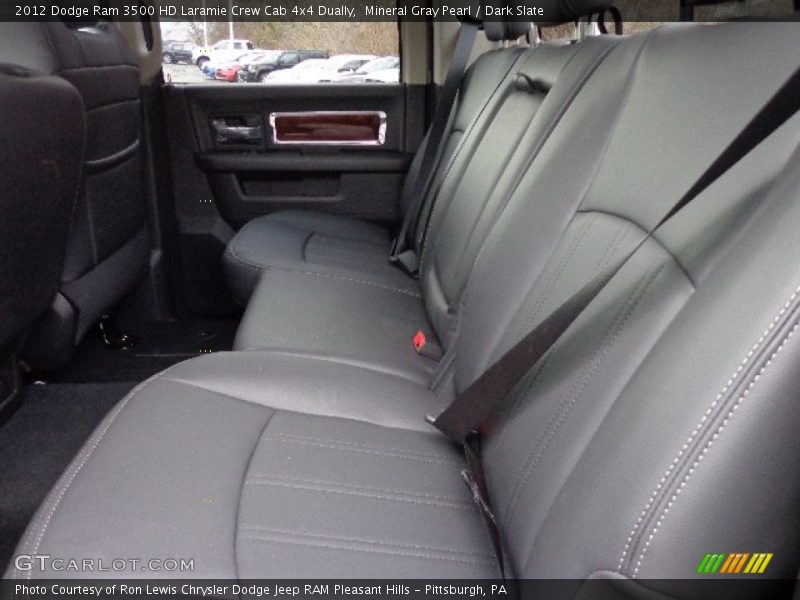 Rear Seat of 2012 Ram 3500 HD Laramie Crew Cab 4x4 Dually
