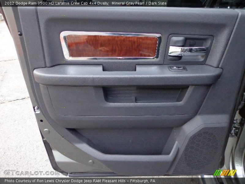 Mineral Gray Pearl / Dark Slate 2012 Dodge Ram 3500 HD Laramie Crew Cab 4x4 Dually
