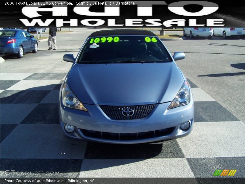Cosmic Blue Metallic / Dark Stone 2006 Toyota Solara SE V6 Convertible