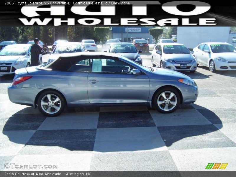 Cosmic Blue Metallic / Dark Stone 2006 Toyota Solara SE V6 Convertible