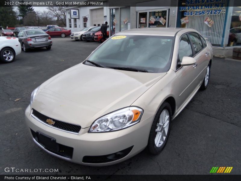 Gold Mist Metallic / Neutral 2012 Chevrolet Impala LTZ