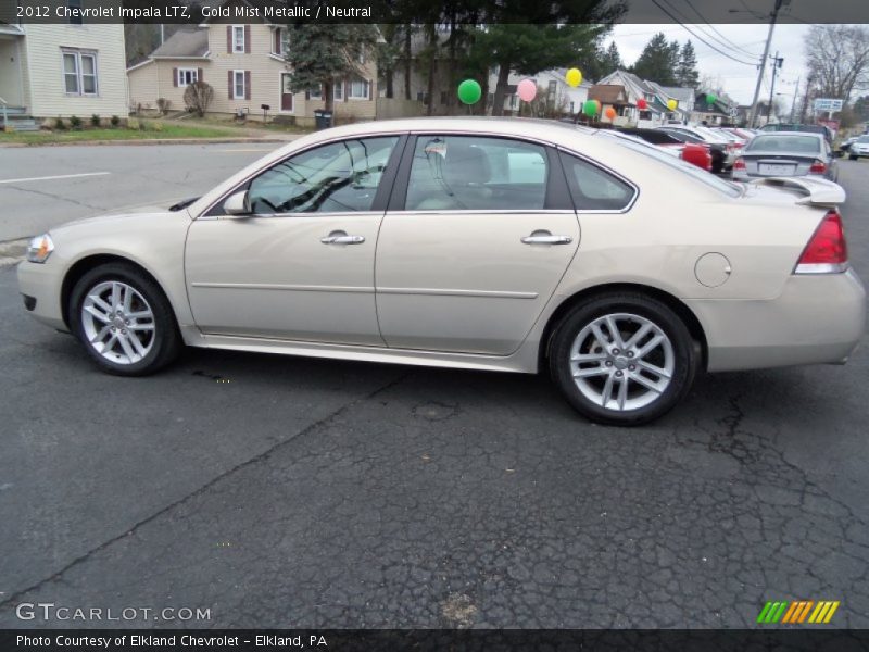 Gold Mist Metallic / Neutral 2012 Chevrolet Impala LTZ