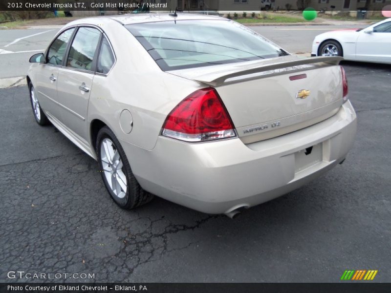 Gold Mist Metallic / Neutral 2012 Chevrolet Impala LTZ