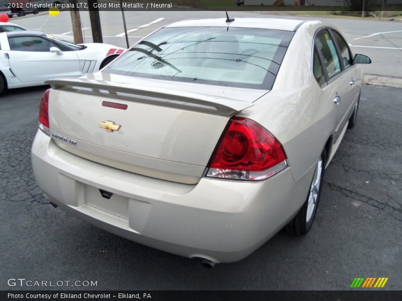 Gold Mist Metallic / Neutral 2012 Chevrolet Impala LTZ