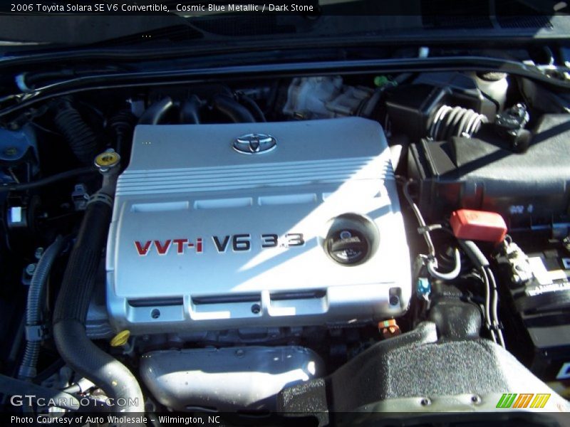 Cosmic Blue Metallic / Dark Stone 2006 Toyota Solara SE V6 Convertible