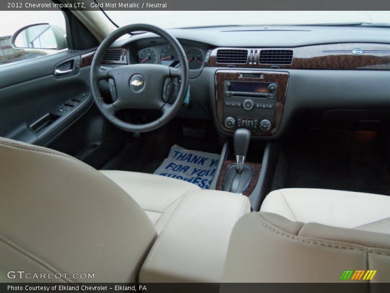 Gold Mist Metallic / Neutral 2012 Chevrolet Impala LTZ