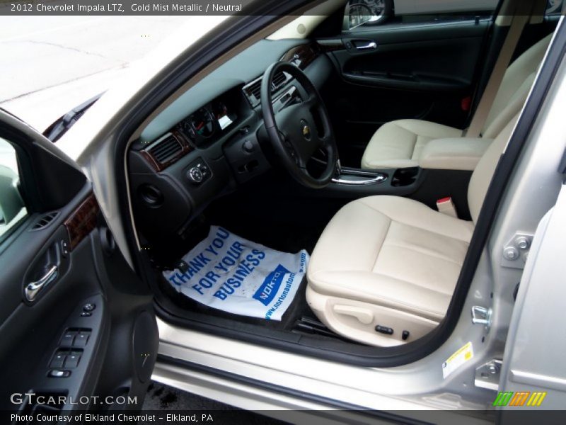 Gold Mist Metallic / Neutral 2012 Chevrolet Impala LTZ