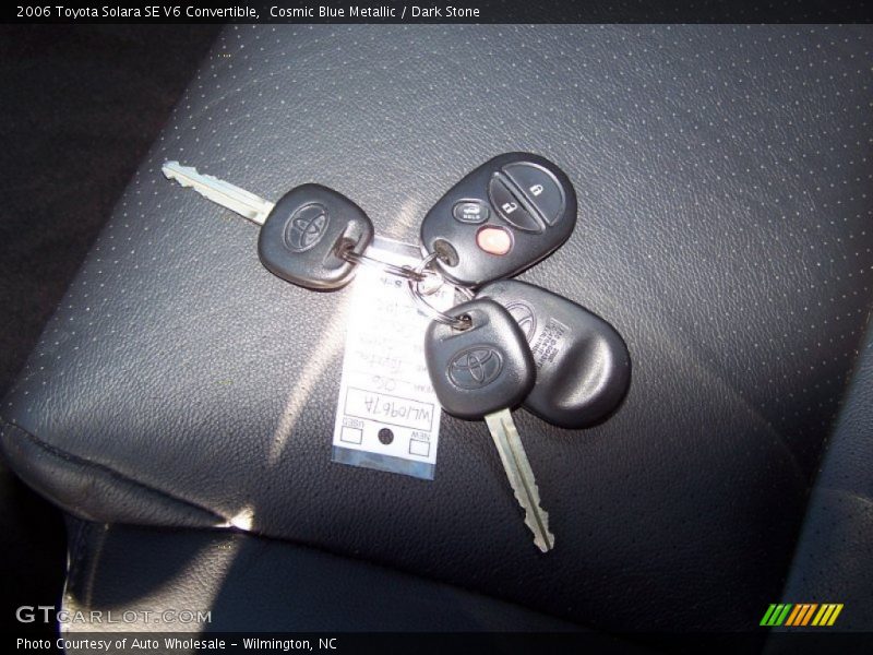 Cosmic Blue Metallic / Dark Stone 2006 Toyota Solara SE V6 Convertible