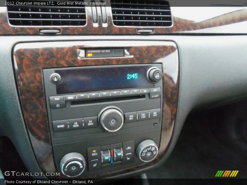 Gold Mist Metallic / Neutral 2012 Chevrolet Impala LTZ