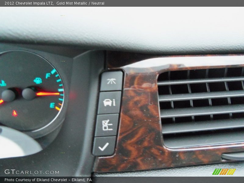 Gold Mist Metallic / Neutral 2012 Chevrolet Impala LTZ