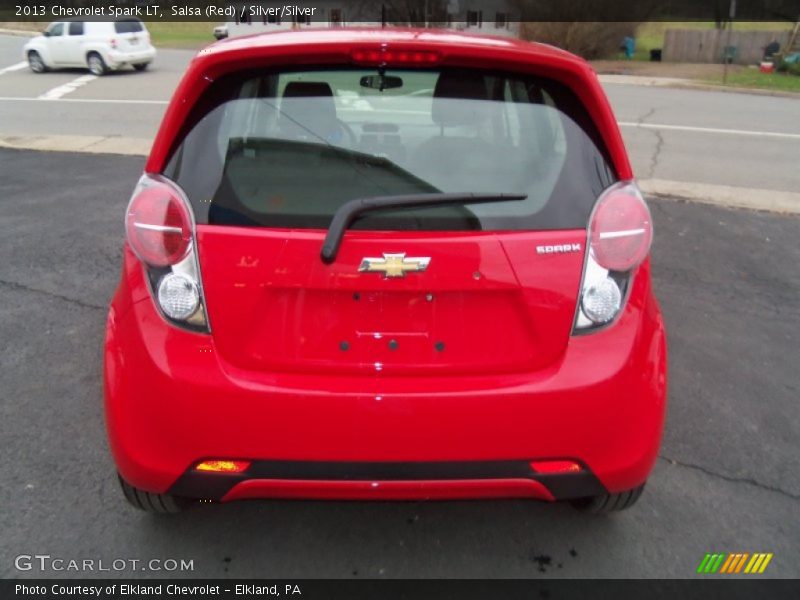Salsa (Red) / Silver/Silver 2013 Chevrolet Spark LT