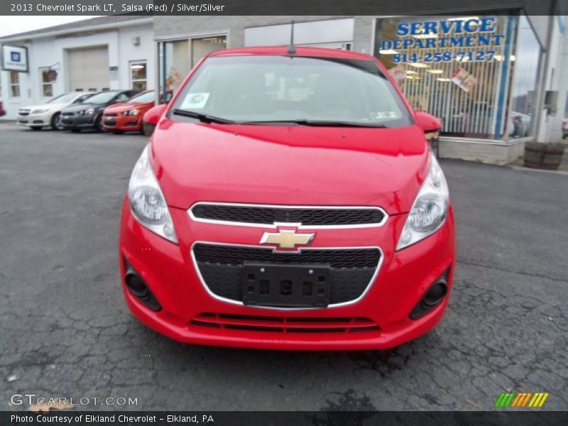 Salsa (Red) / Silver/Silver 2013 Chevrolet Spark LT