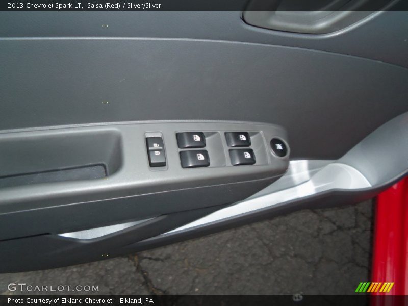 Salsa (Red) / Silver/Silver 2013 Chevrolet Spark LT
