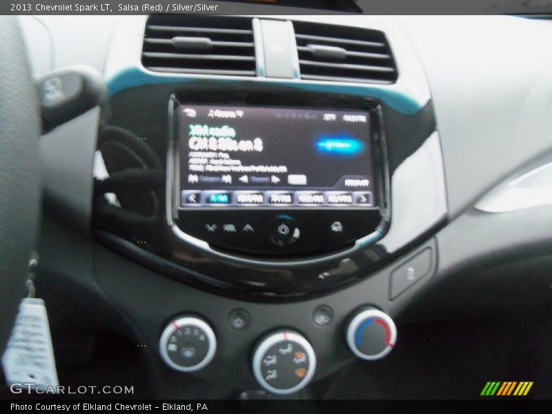 Salsa (Red) / Silver/Silver 2013 Chevrolet Spark LT