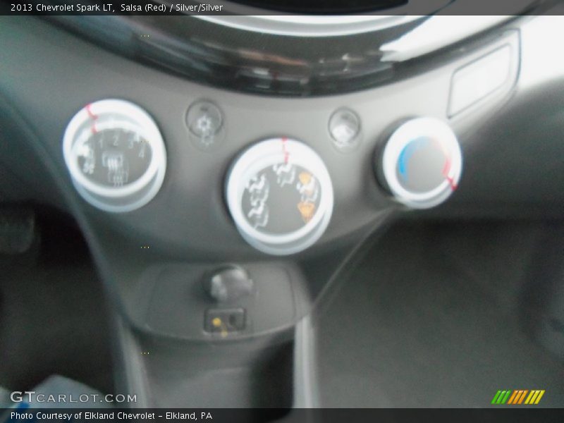 Salsa (Red) / Silver/Silver 2013 Chevrolet Spark LT