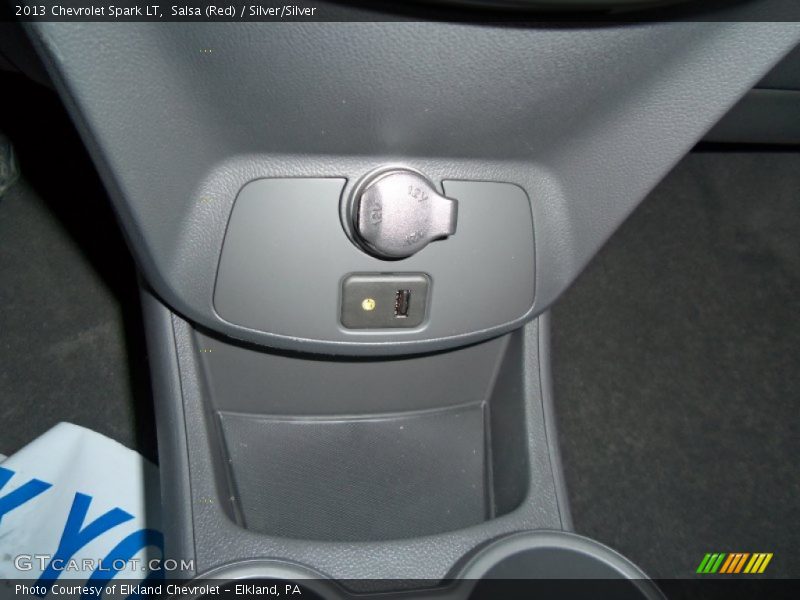 Salsa (Red) / Silver/Silver 2013 Chevrolet Spark LT