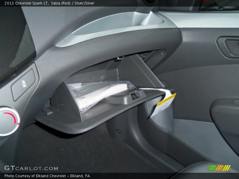 Salsa (Red) / Silver/Silver 2013 Chevrolet Spark LT