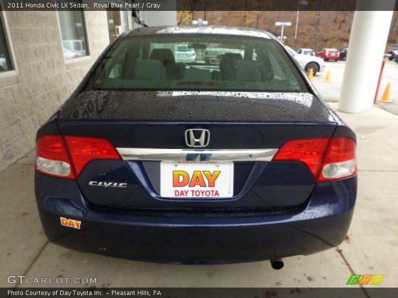 Royal Blue Pearl / Gray 2011 Honda Civic LX Sedan