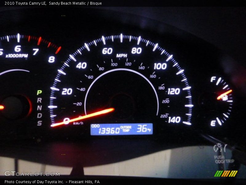 Sandy Beach Metallic / Bisque 2010 Toyota Camry LE