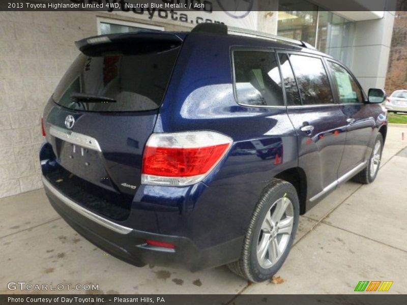 Nautical Blue Metallic / Ash 2013 Toyota Highlander Limited 4WD