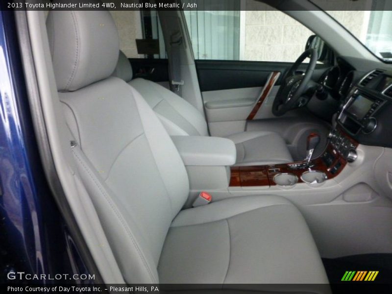 Nautical Blue Metallic / Ash 2013 Toyota Highlander Limited 4WD