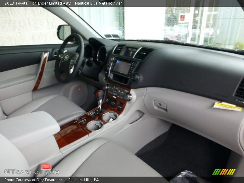 Nautical Blue Metallic / Ash 2013 Toyota Highlander Limited 4WD