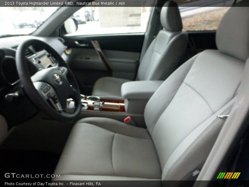 Nautical Blue Metallic / Ash 2013 Toyota Highlander Limited 4WD
