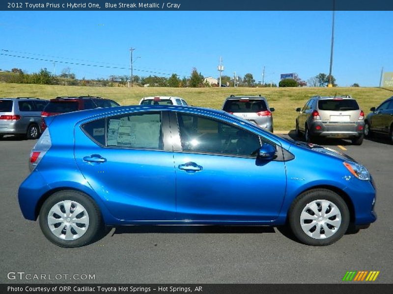 Blue Streak Metallic / Gray 2012 Toyota Prius c Hybrid One
