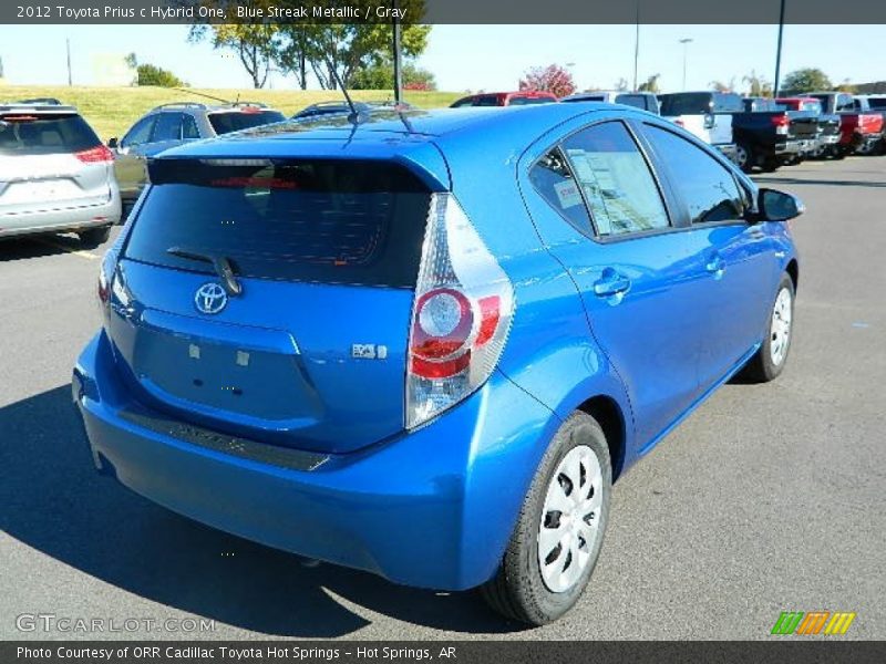 Blue Streak Metallic / Gray 2012 Toyota Prius c Hybrid One