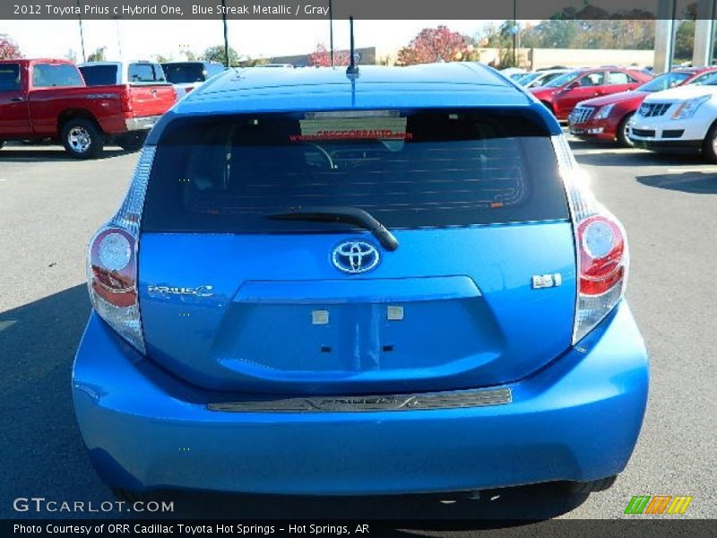 Blue Streak Metallic / Gray 2012 Toyota Prius c Hybrid One