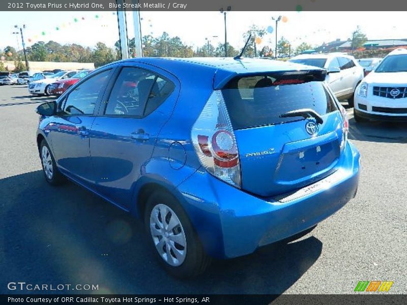 Blue Streak Metallic / Gray 2012 Toyota Prius c Hybrid One