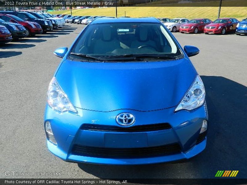 Blue Streak Metallic / Gray 2012 Toyota Prius c Hybrid One