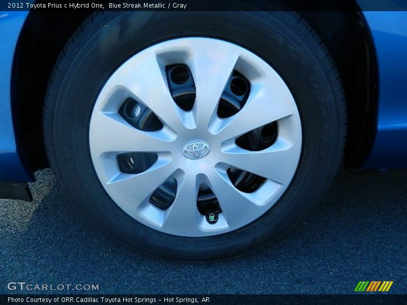 Blue Streak Metallic / Gray 2012 Toyota Prius c Hybrid One