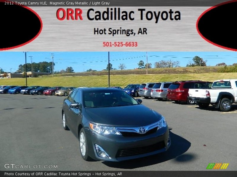 Magnetic Gray Metallic / Light Gray 2012 Toyota Camry XLE