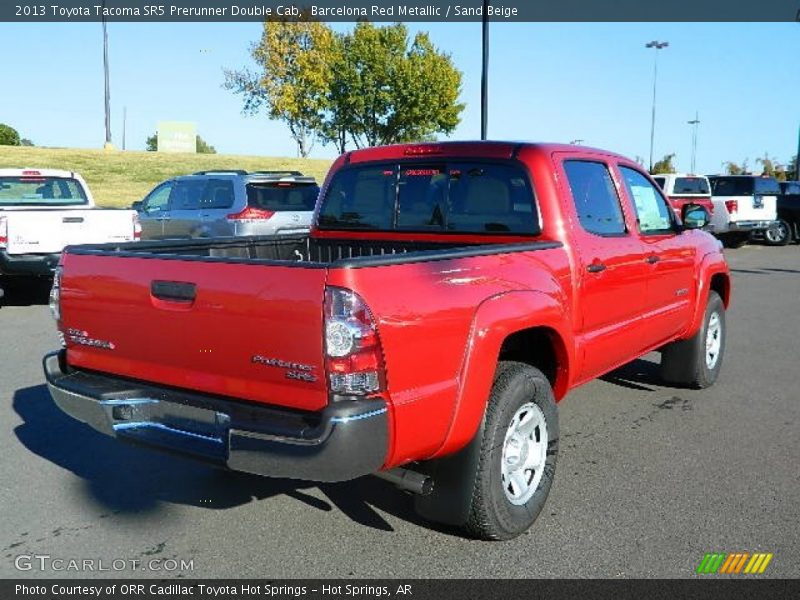 Barcelona Red Metallic / Sand Beige 2013 Toyota Tacoma SR5 Prerunner Double Cab