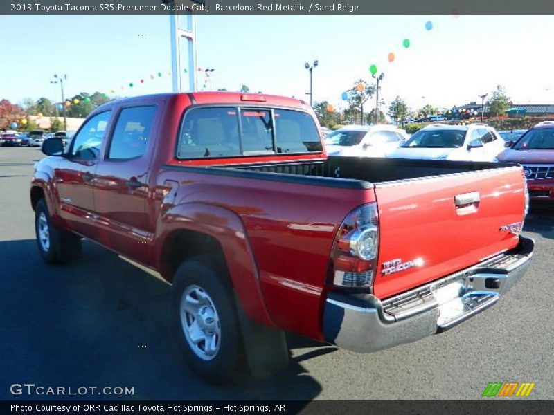 Barcelona Red Metallic / Sand Beige 2013 Toyota Tacoma SR5 Prerunner Double Cab
