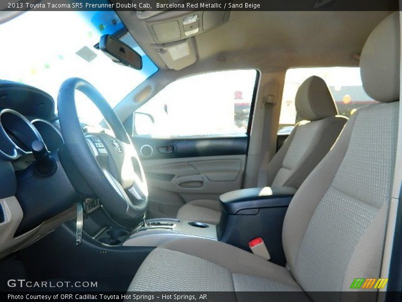 Barcelona Red Metallic / Sand Beige 2013 Toyota Tacoma SR5 Prerunner Double Cab