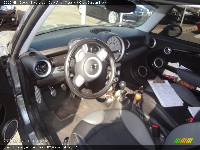 Dark Silver Metallic / Grey/Carbon Black 2010 Mini Cooper S Hardtop