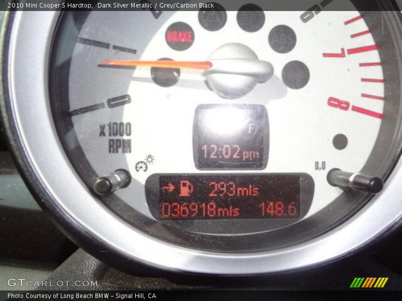 Dark Silver Metallic / Grey/Carbon Black 2010 Mini Cooper S Hardtop
