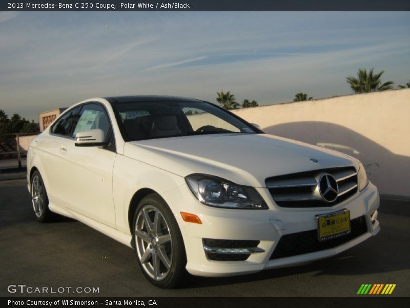 Polar White / Ash/Black 2013 Mercedes-Benz C 250 Coupe