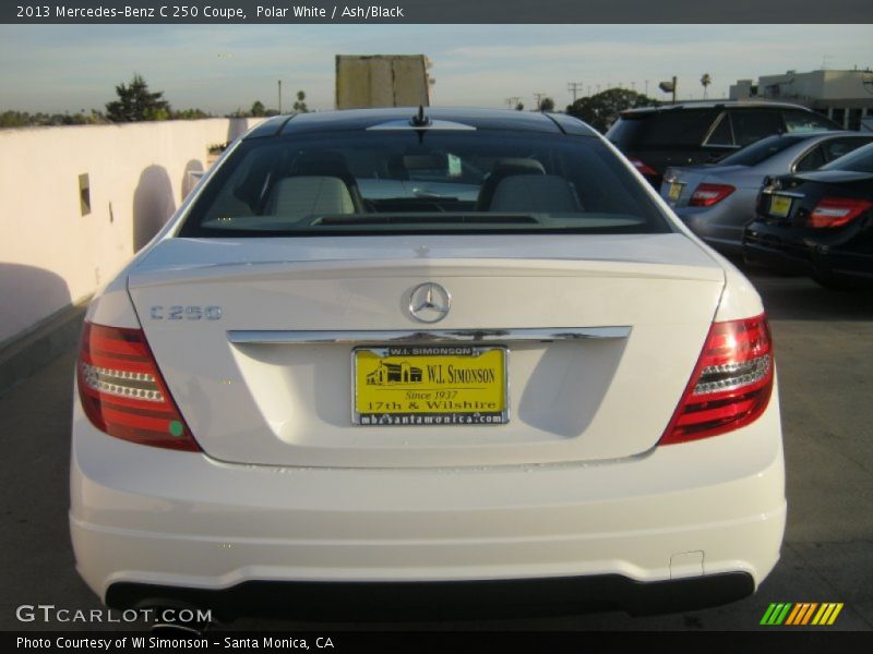 Polar White / Ash/Black 2013 Mercedes-Benz C 250 Coupe