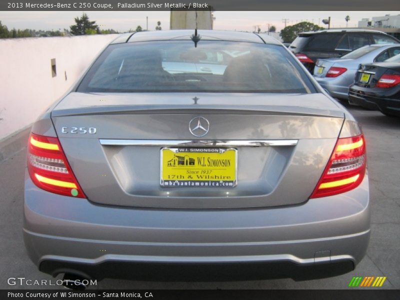 Palladium Silver Metallic / Black 2013 Mercedes-Benz C 250 Coupe