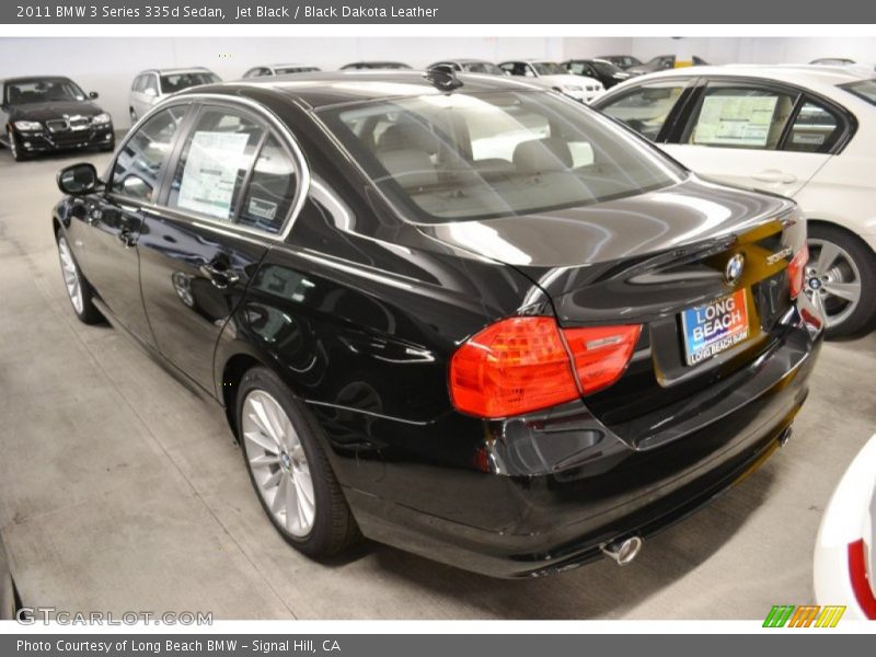 Jet Black / Black Dakota Leather 2011 BMW 3 Series 335d Sedan